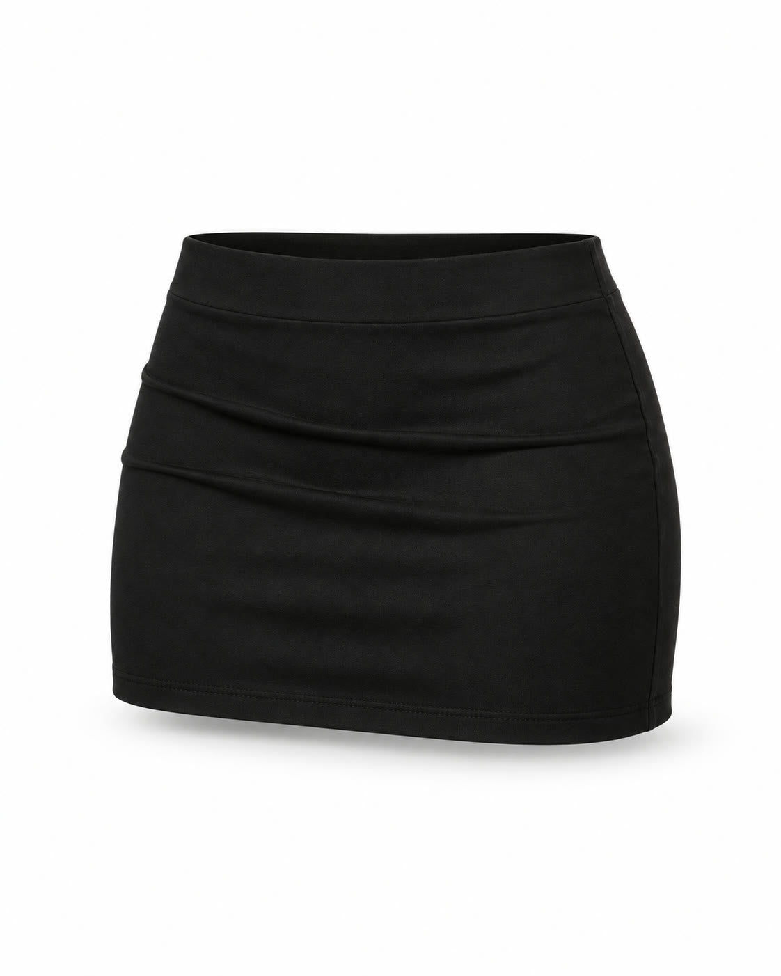Black Mini Skirt, angled